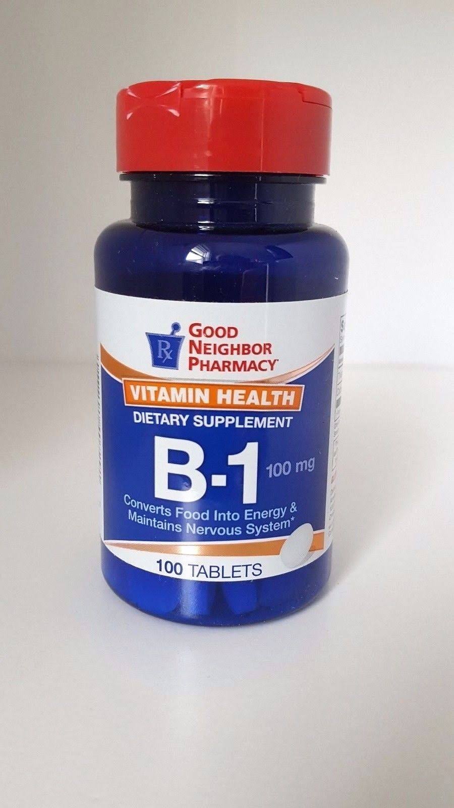 GNP Vitamin B-1 100mg Tablets 100 Tablets