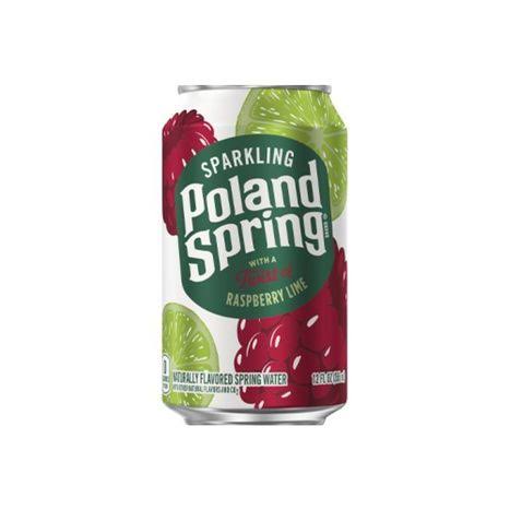 Poland Spring Sparkling Water, Raspberry Lime, 12 oz. Can