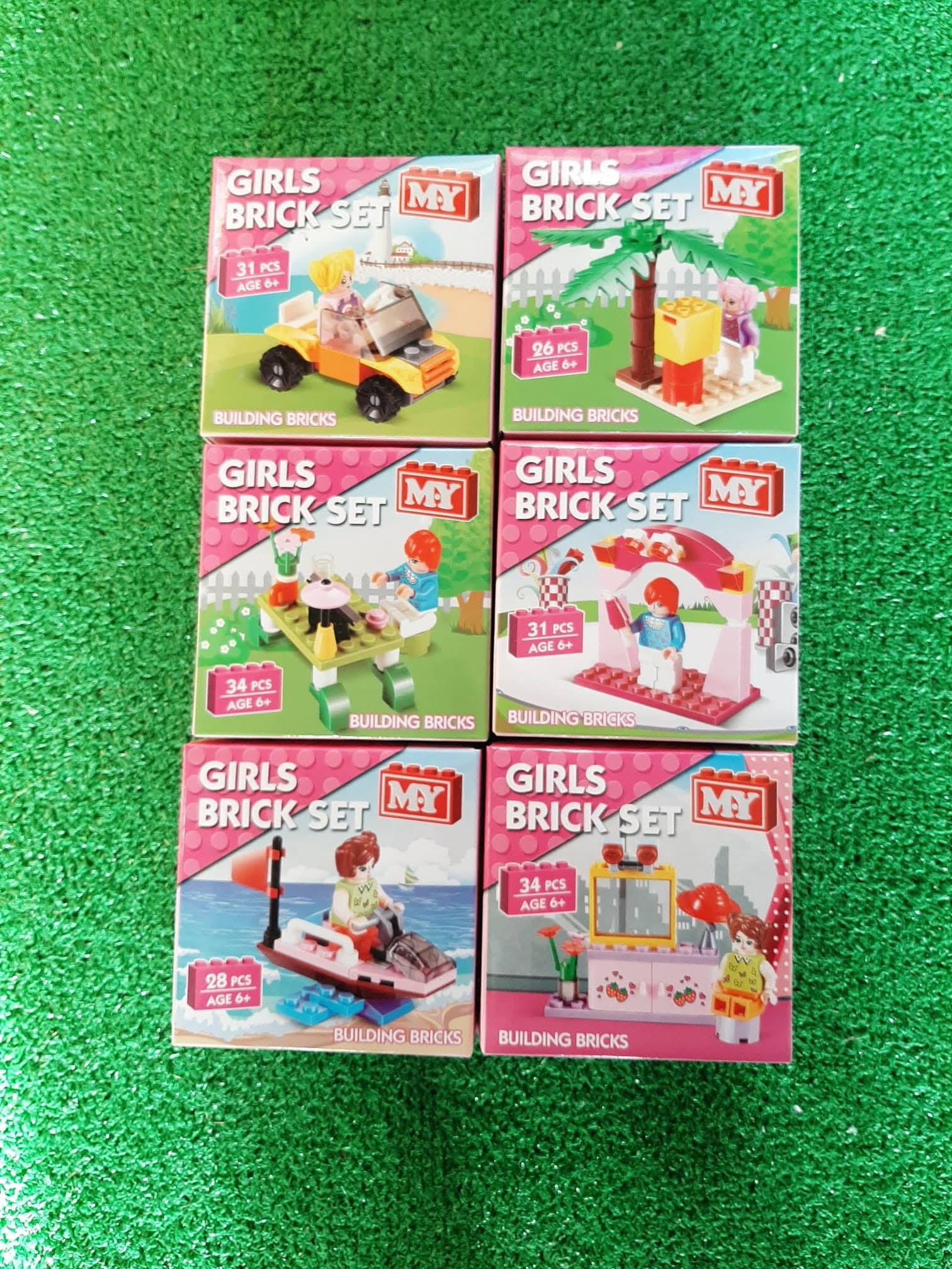 My Girl Building Bricks Girls Leisure World Construction Block Set - 12 Designs