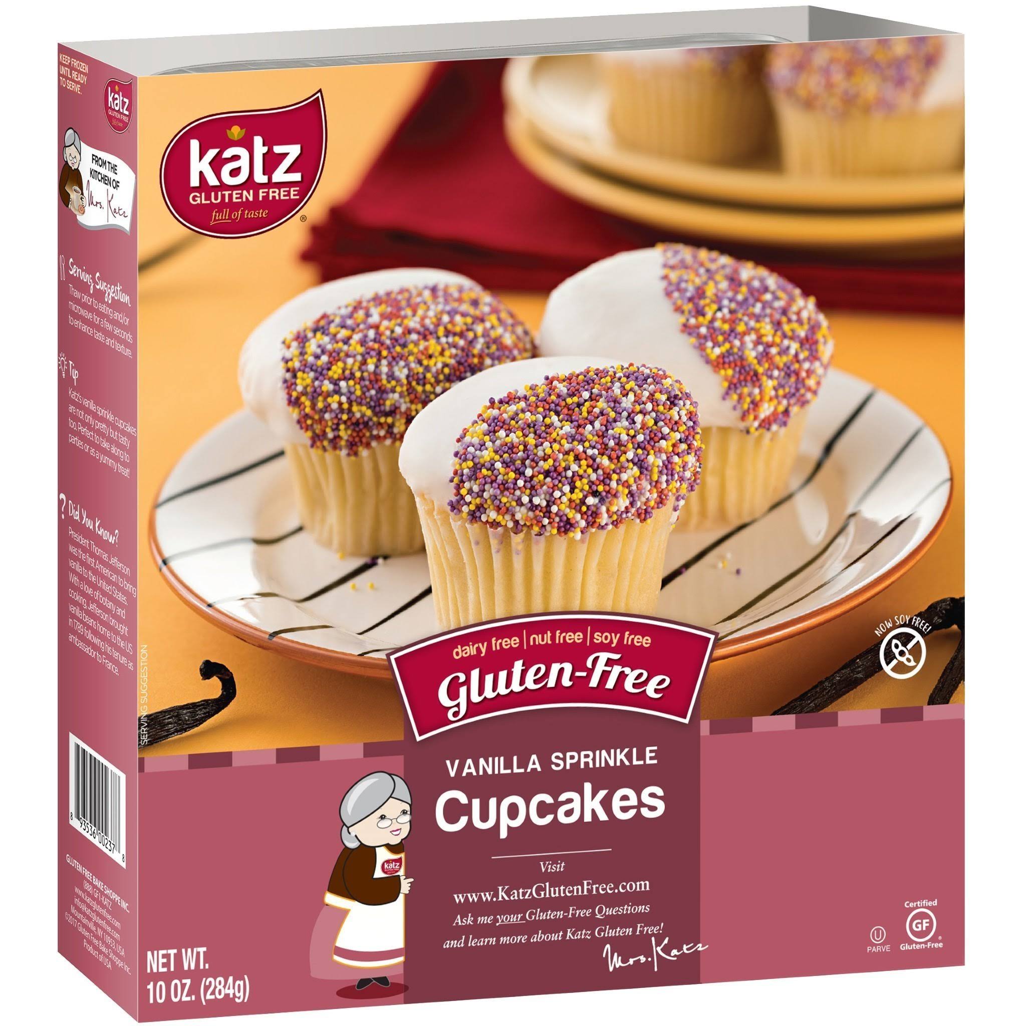 Katz Gluten Free Vanilla Frosted Cupcakes - 8.5oz