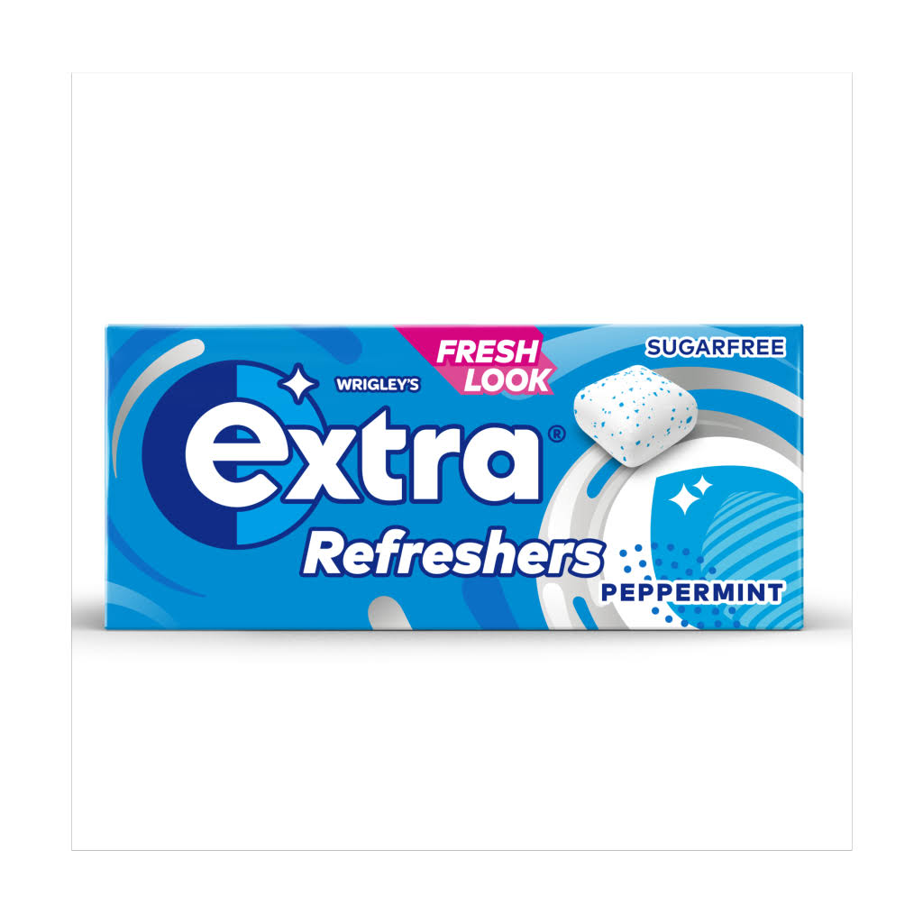 Extra Refreshers Peppermint Sugar Free Chewing Gum Handy Box X7