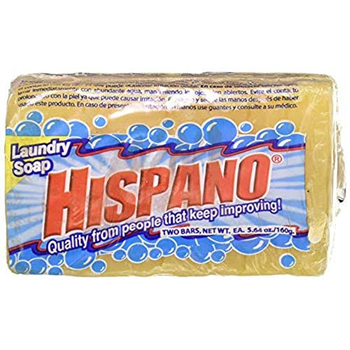 Hispano Laundry Soap - 2 Bar Round, 5.64oz /160 Gr, 6pk