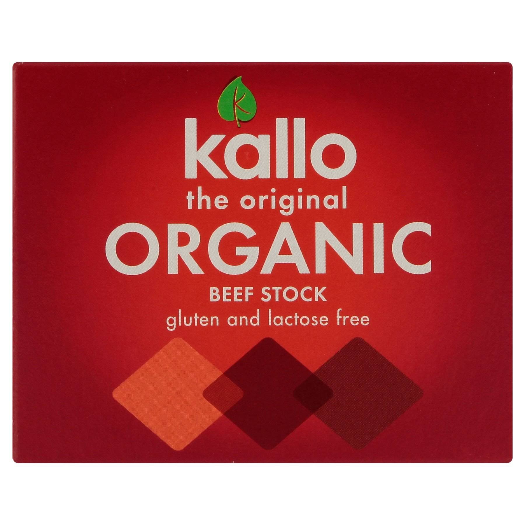 Kallo Organic Stock Cubes - Beef, 66g