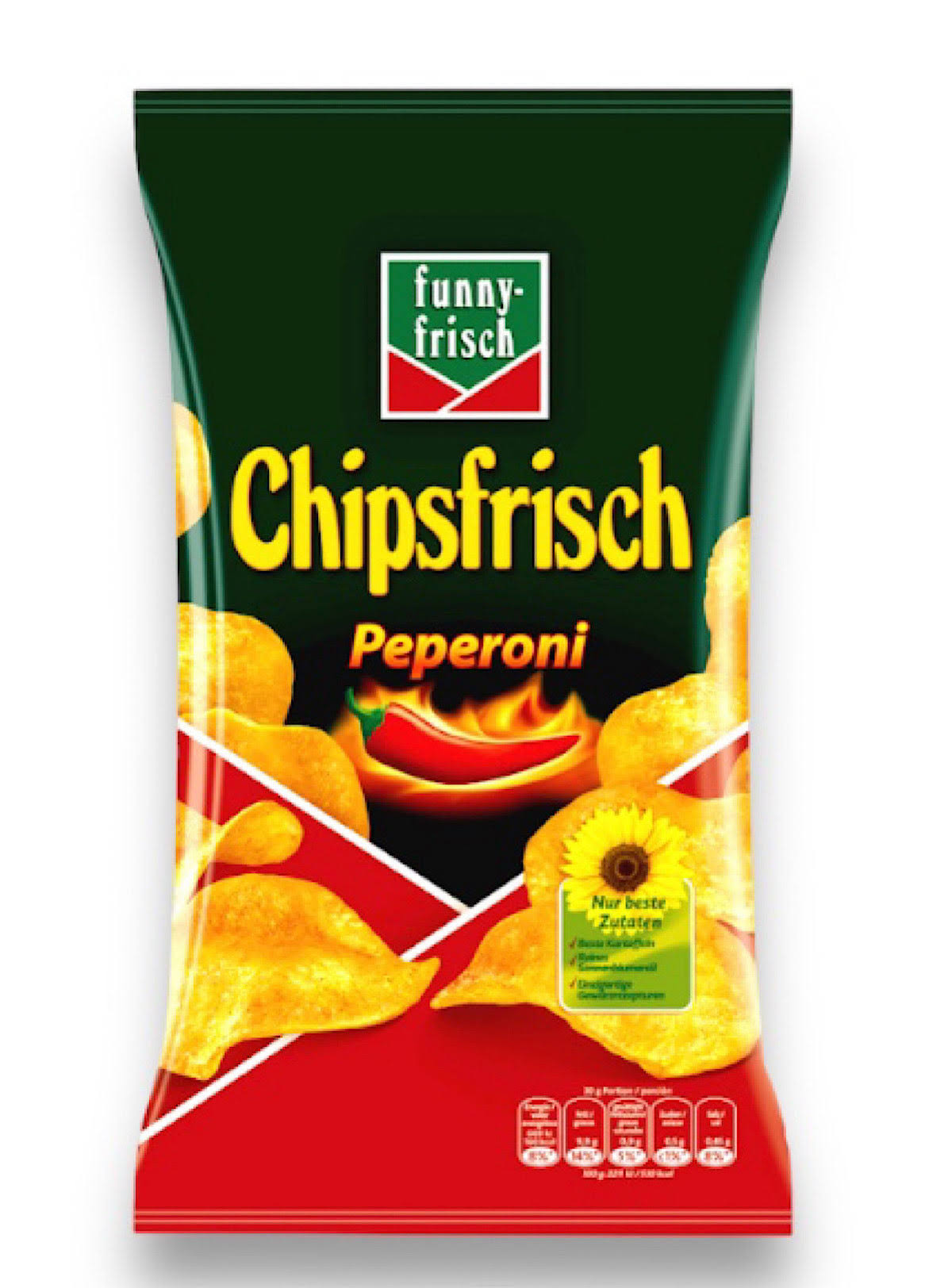 Funny Frisch Chipsfrisch Pepperoni Spicy Fiery Treat 150g