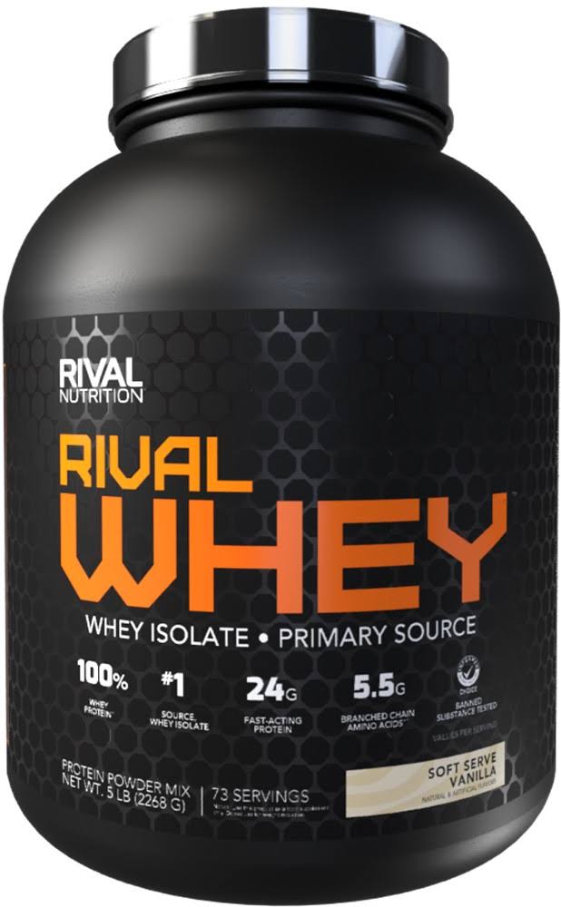 Rivalus Rival Whey Protein Powder Blend Sport Supplement - Vanilla, 5lb