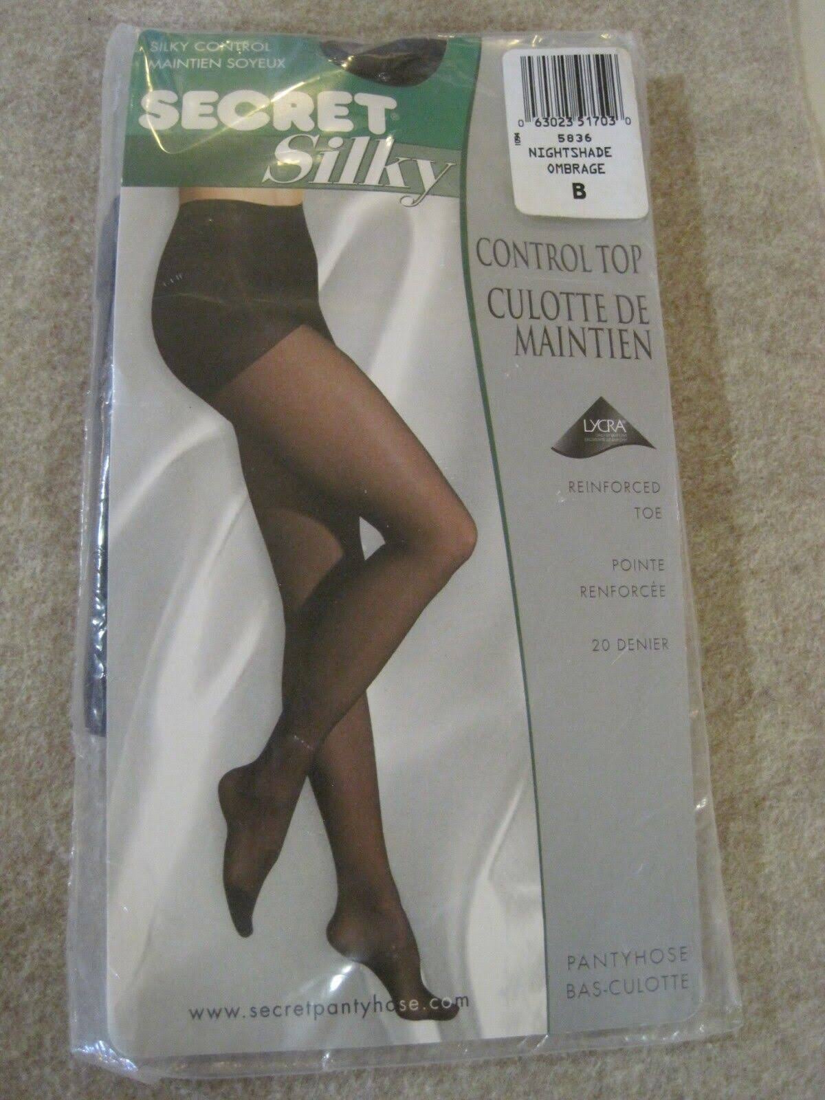 Secret Silky Run Resistant Control Top with Sandalfoot C Neutral Pantyhose