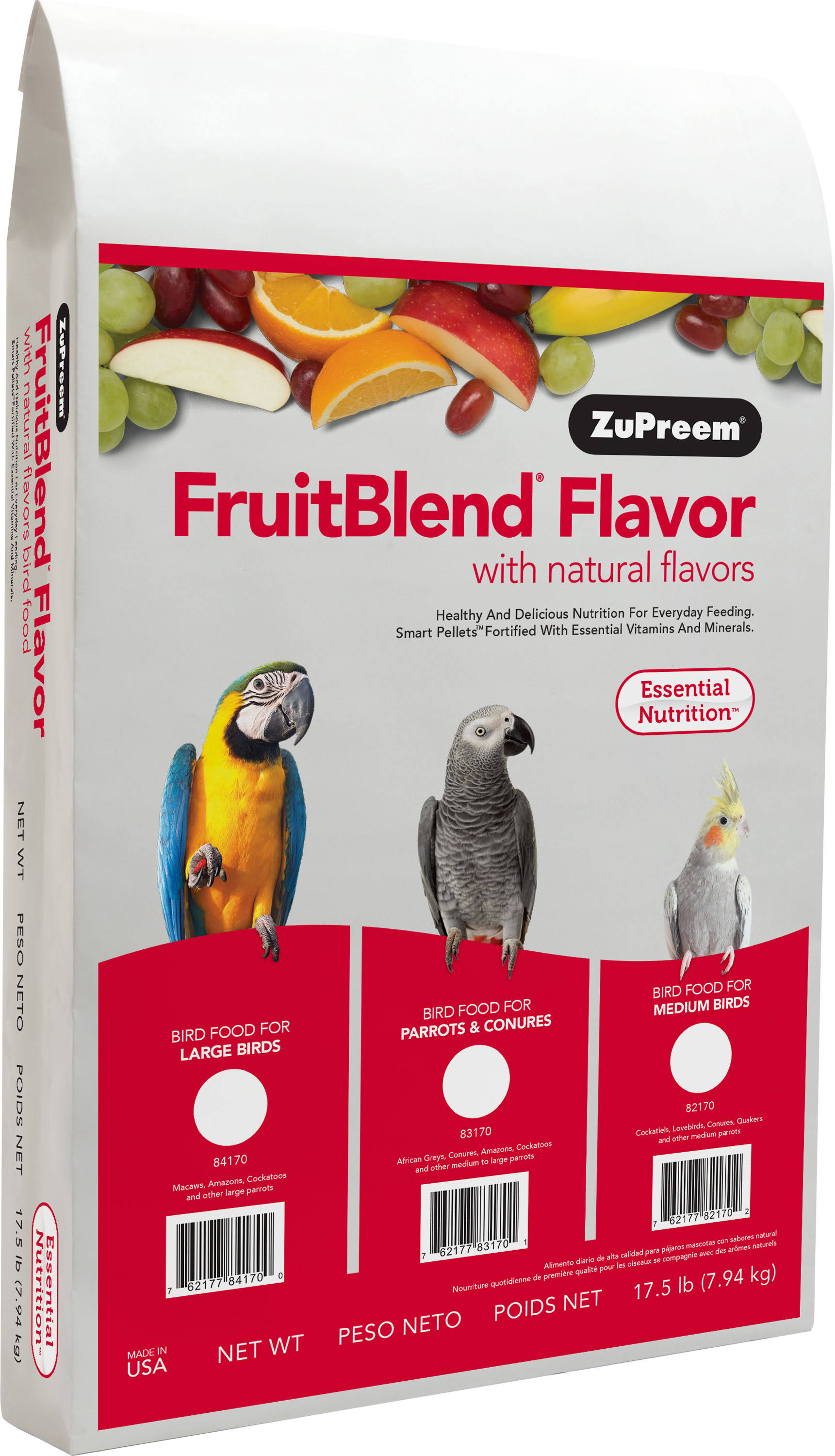 Zupreem Parrot Food - Fruit Blend