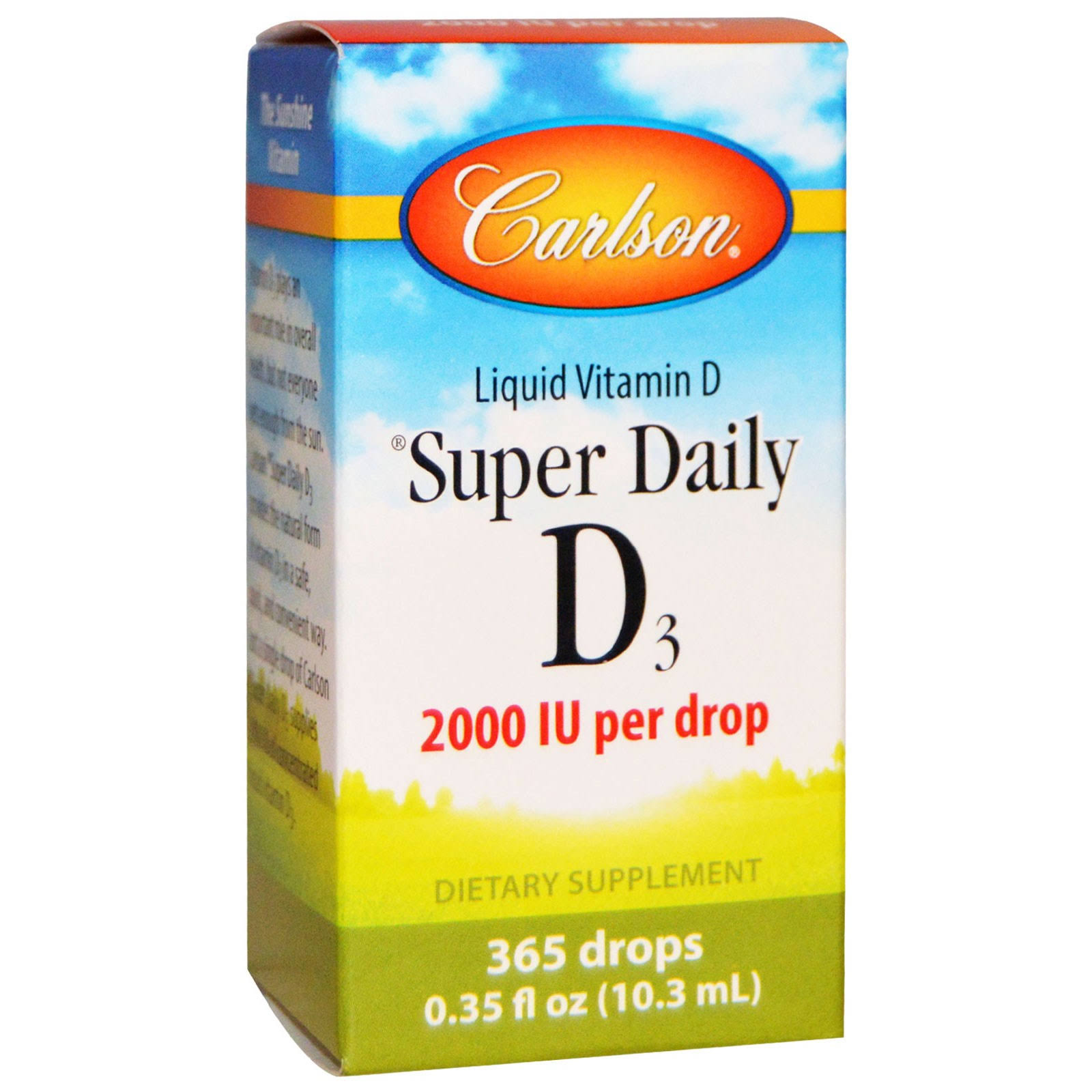 Carlson Labs Super Daily D3 - 2000 IU - 0.35 fl oz (10.3 ml)
