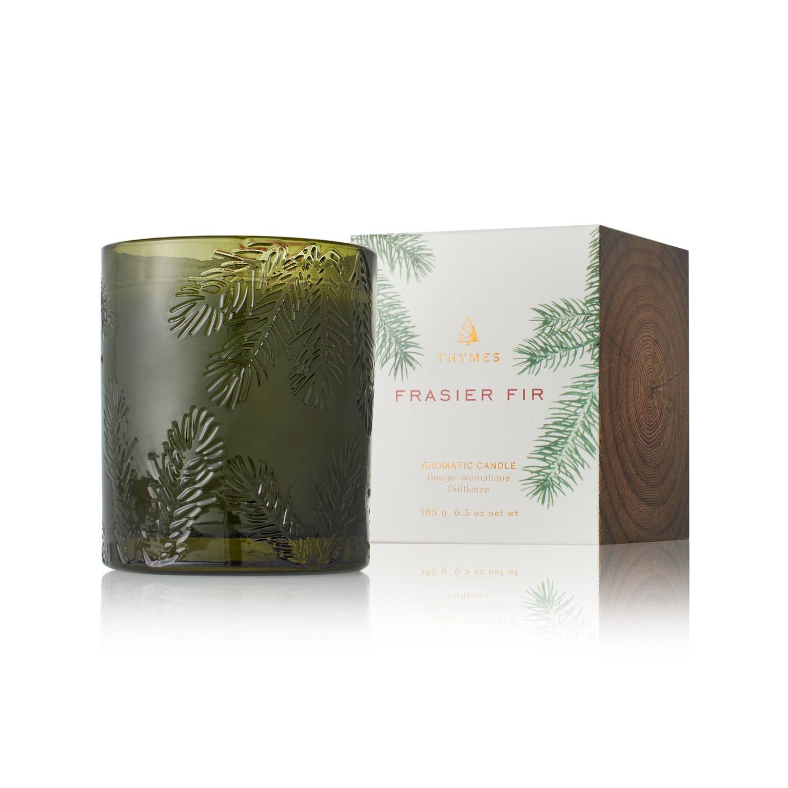 Thymes Aromatic Candle (Green Glass) Frasier Fir 185g/6.5oz