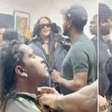 Onlookers stunned as Rhianna and ASAP Rocky pop in to London barber shop