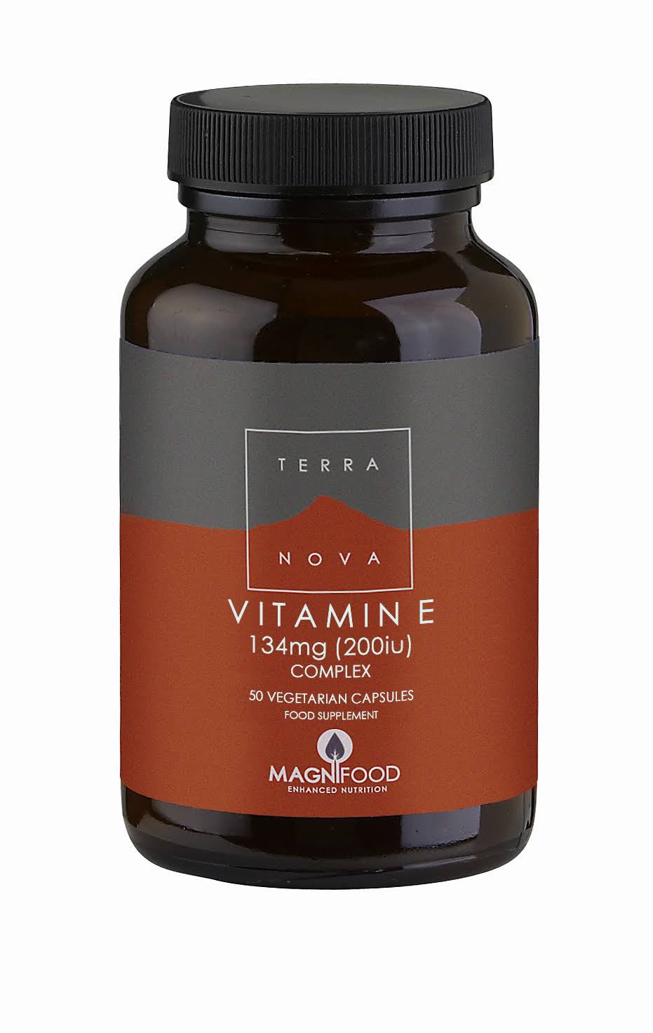 Terranova Vitamin E 200iu Complex Dietary Supplement - 50 Capsules