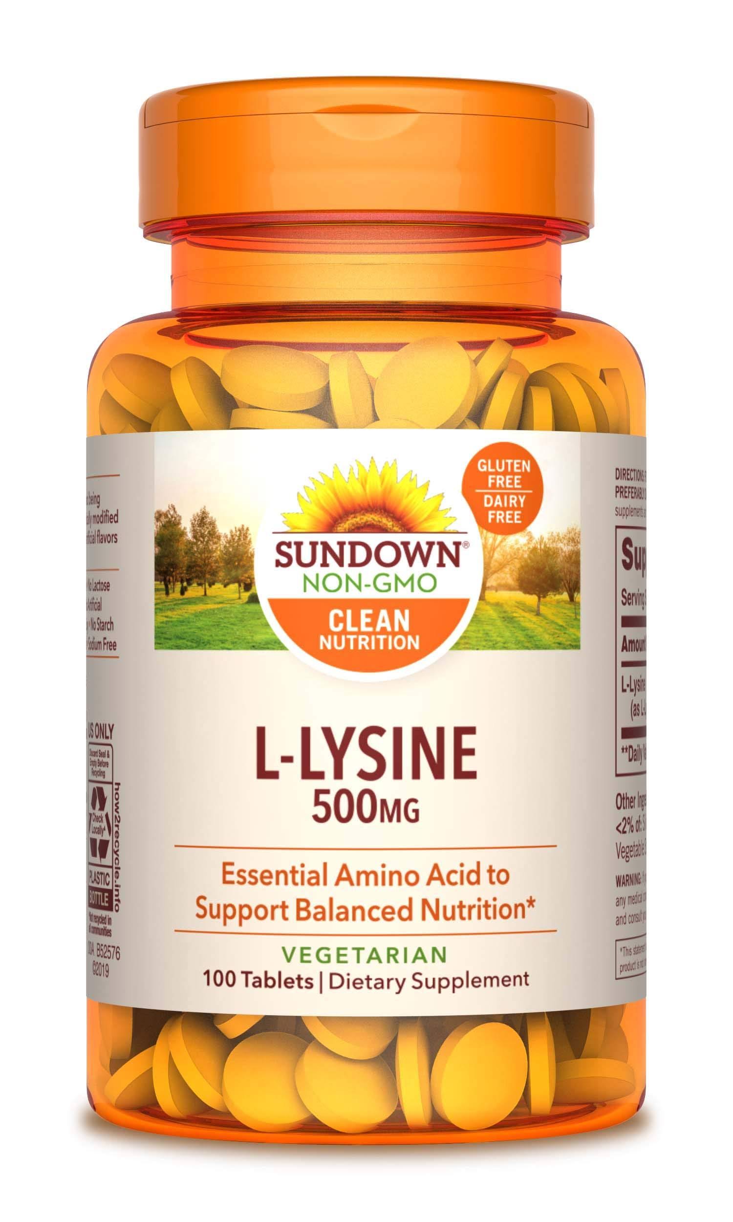 Sundown Naturals L-Lysine - 500mg, x100