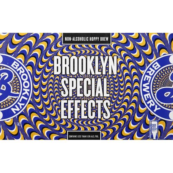 Brooklyn Brewery Special Effects Beer, Hoppy Amber, Non-Alcoholic - 6 pack, 12 oz cans