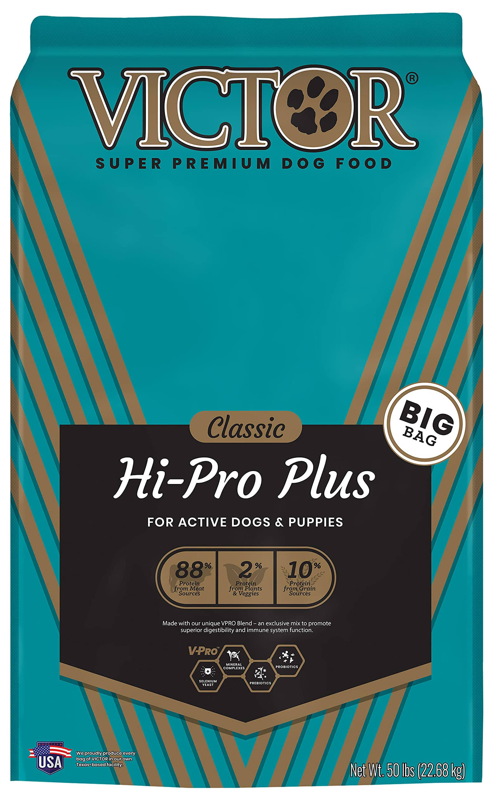 Victor Dog Food Select Hi-pro Plus Formula for Active Dogs and Puppies - 5lbs