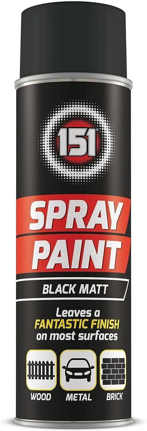 151 Black Matt 250ml Spray Paint
