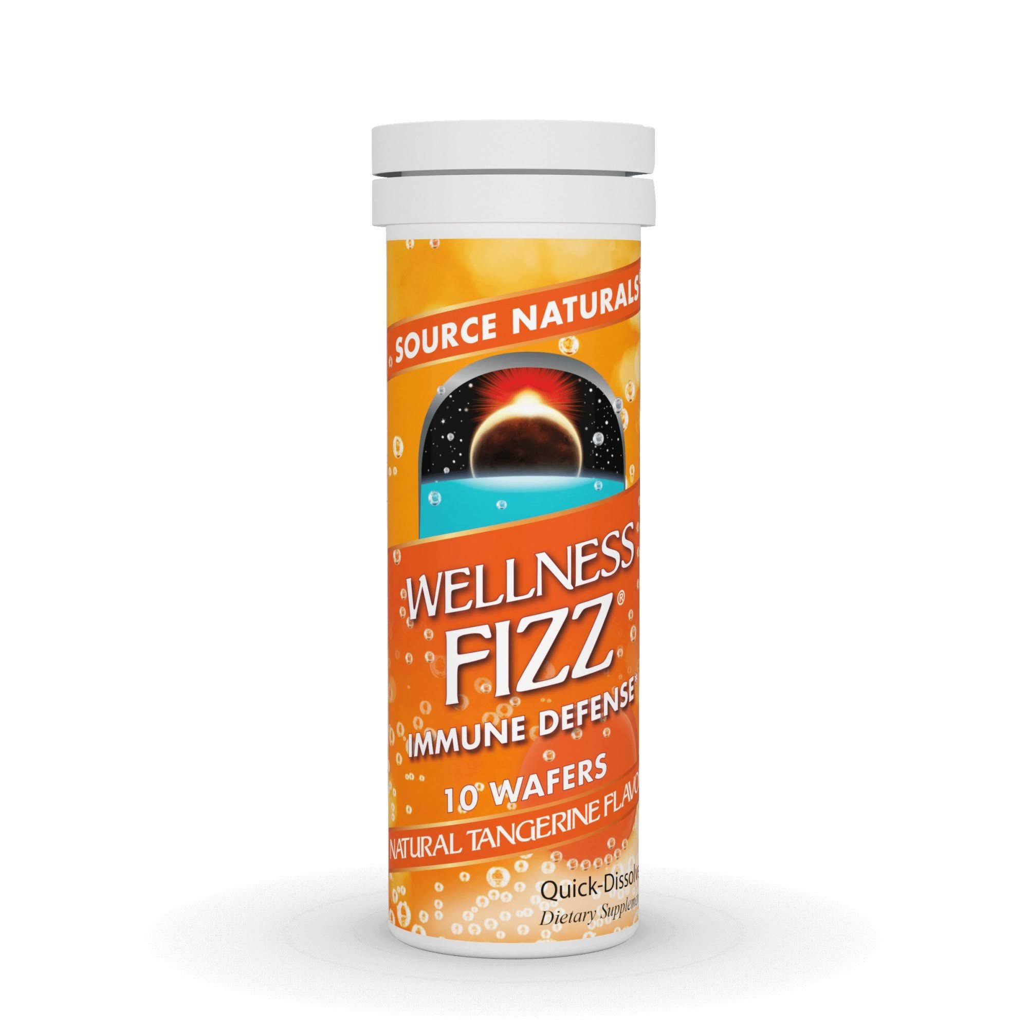 Source Naturals Wellness Fizz Tangerine - Tangerine, 10 Wafers