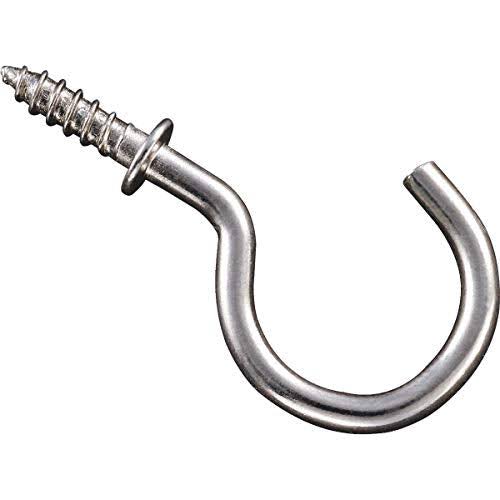 National Hardware Cup Hook - Nickel Finish