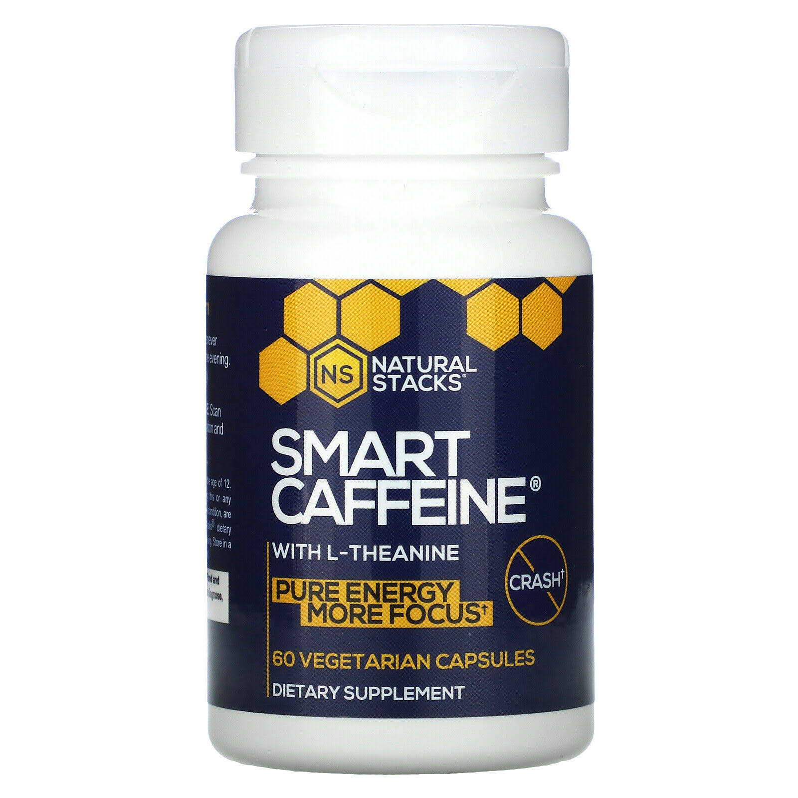 Natural Stacks Smart Caffeine Energy Dietary Supplement - 60ct