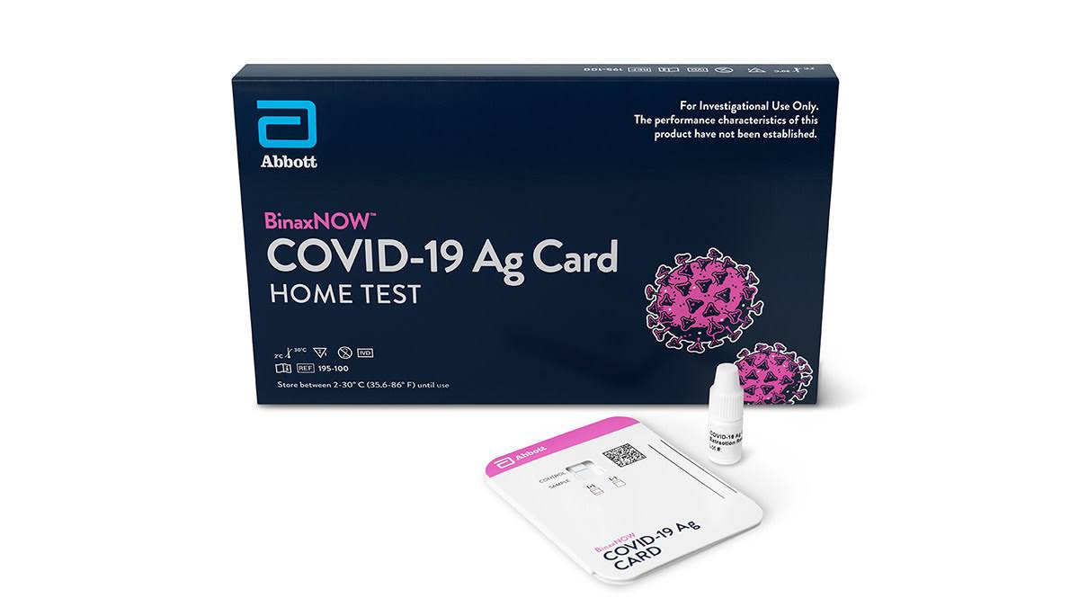 Abbott BinaxNOW Covid-19 Ag Card Home Test | New London Pharmacy