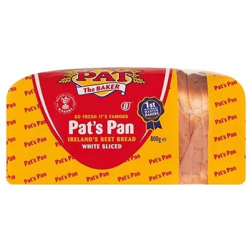 Pat The Baker Sliced Pan White Sliced Bread - 800g