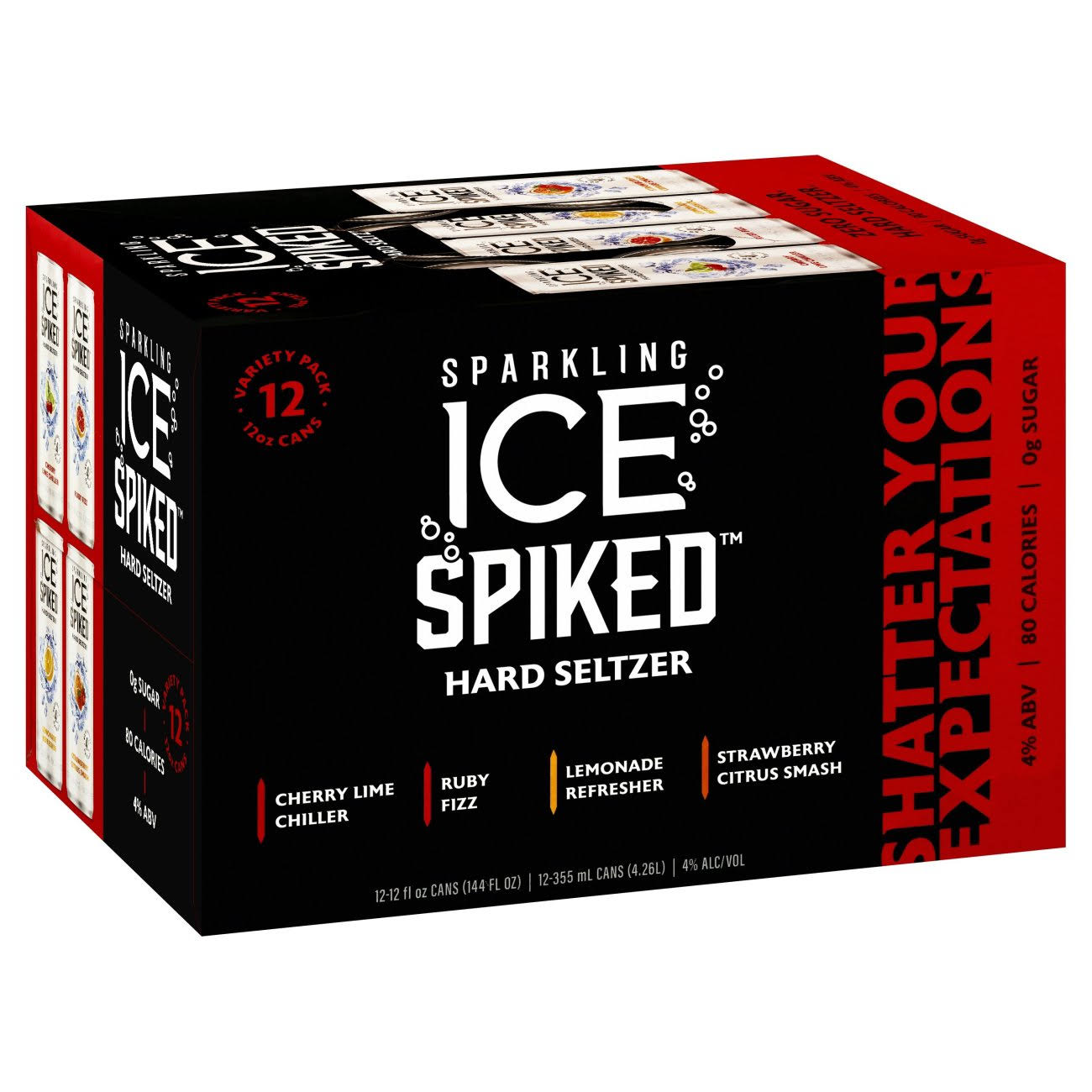 Sparkling Ice Spiked Hard Seltzer, Variety Pack - 12 pack, 12 fl oz cans
