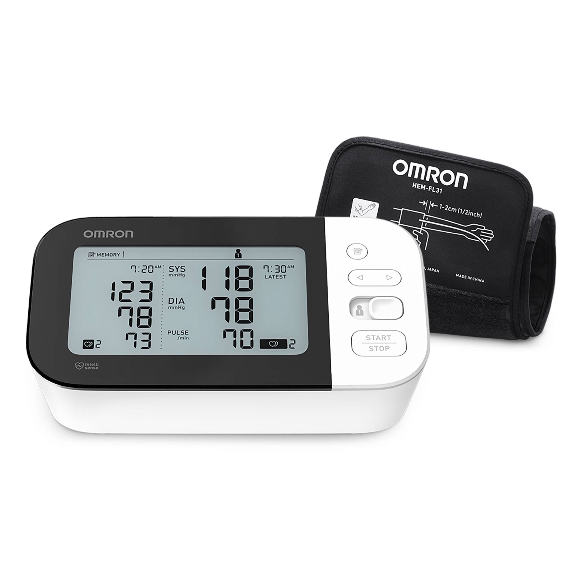 Omron 7 Series Upper Arm Blood Pressure Monitor - 22cm to 42cm