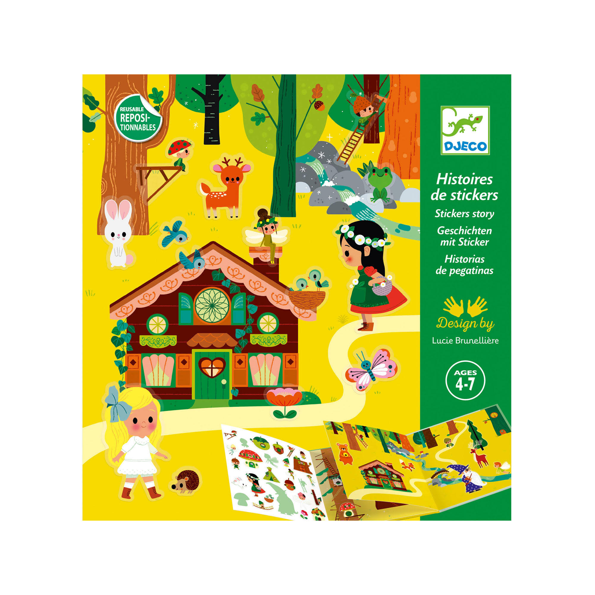 Djeco - Sticker Story The Magical Forest
