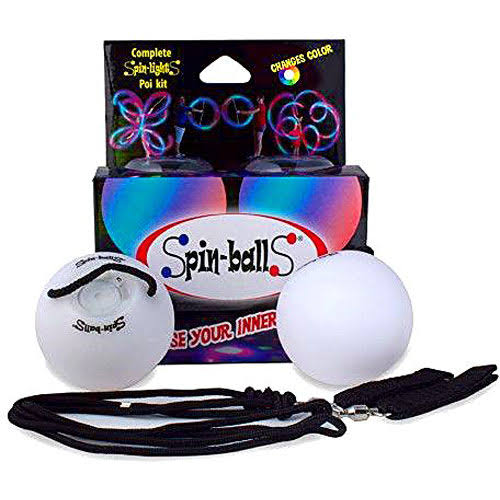 Spin Balls Light Up Poi Balls - Pack of 2