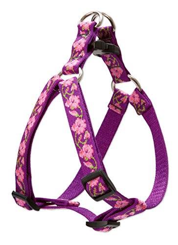 LupinePet Originals 3/4" Rose Garden 15-21" Step In Harness For Small Dogs