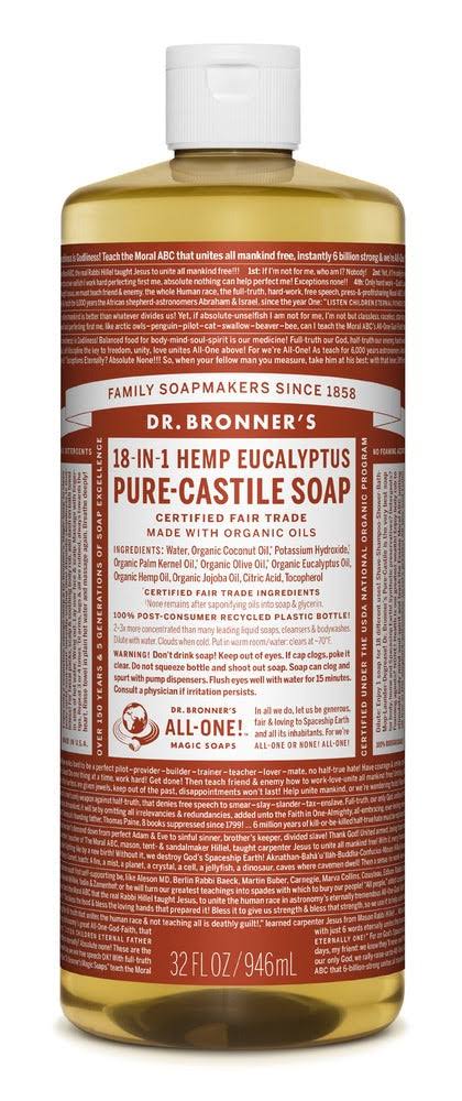 Dr. Bronner's Magic Soaps 18-In-1 Hemp Pure-Castile Soap - Eucalyptus