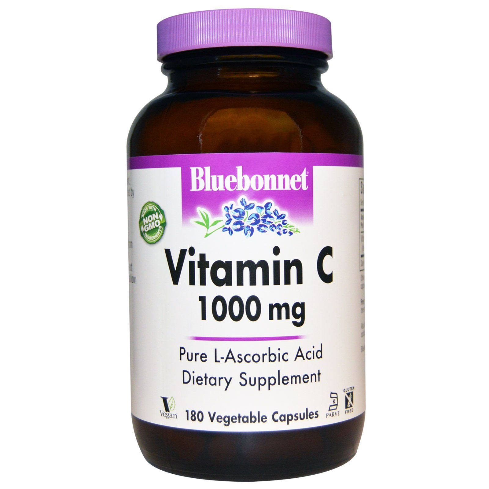 Bluebonnet Vitamin C - 1000mg, 180 Vcaps