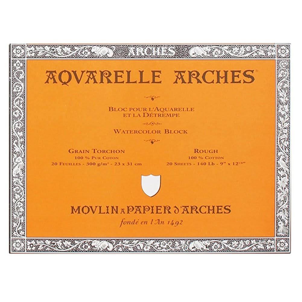 Arches 9-Inch X 12-Inch Rough Watercolor Block