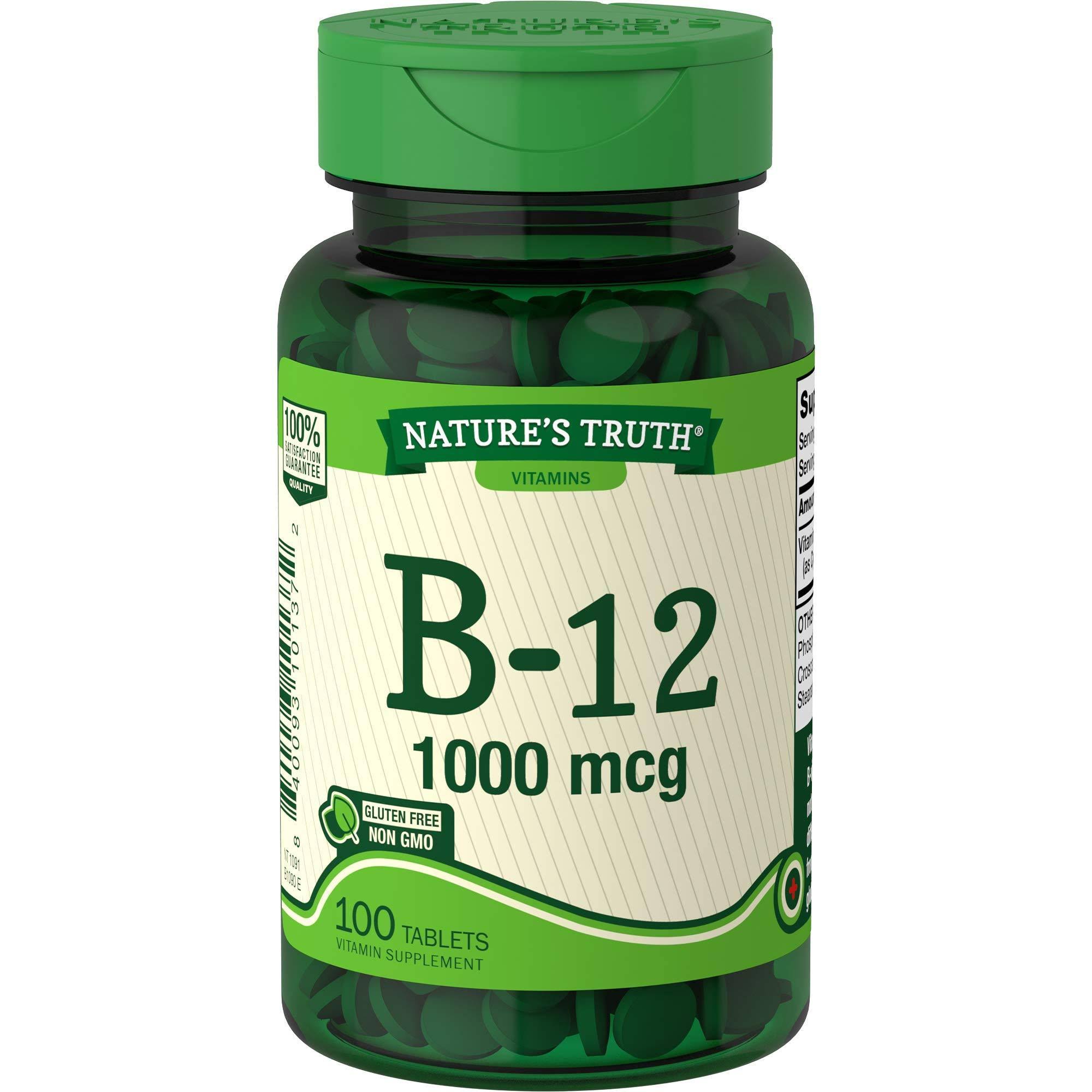 Nature's Truth B-12 1000 mcg - 100 Tablets