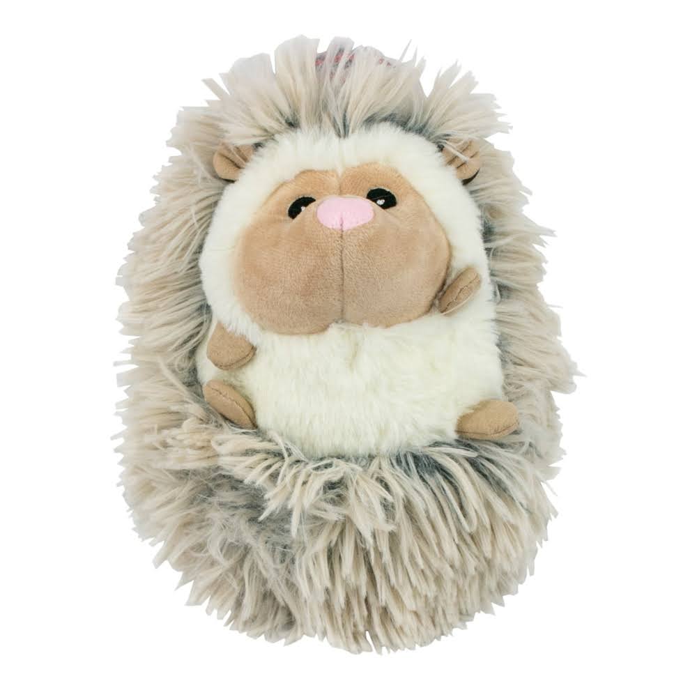 Tall Tails Fluffy Hedgehog Plush Dog Toy, 8-in