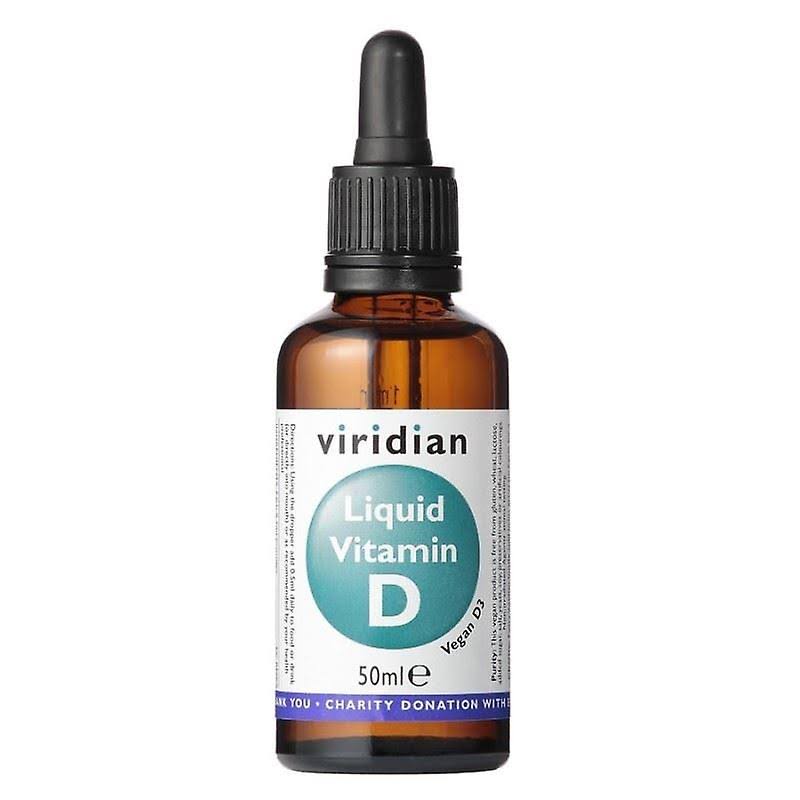 Viridian Vegan Liquid Vitamin D3 2000IU 50 ml