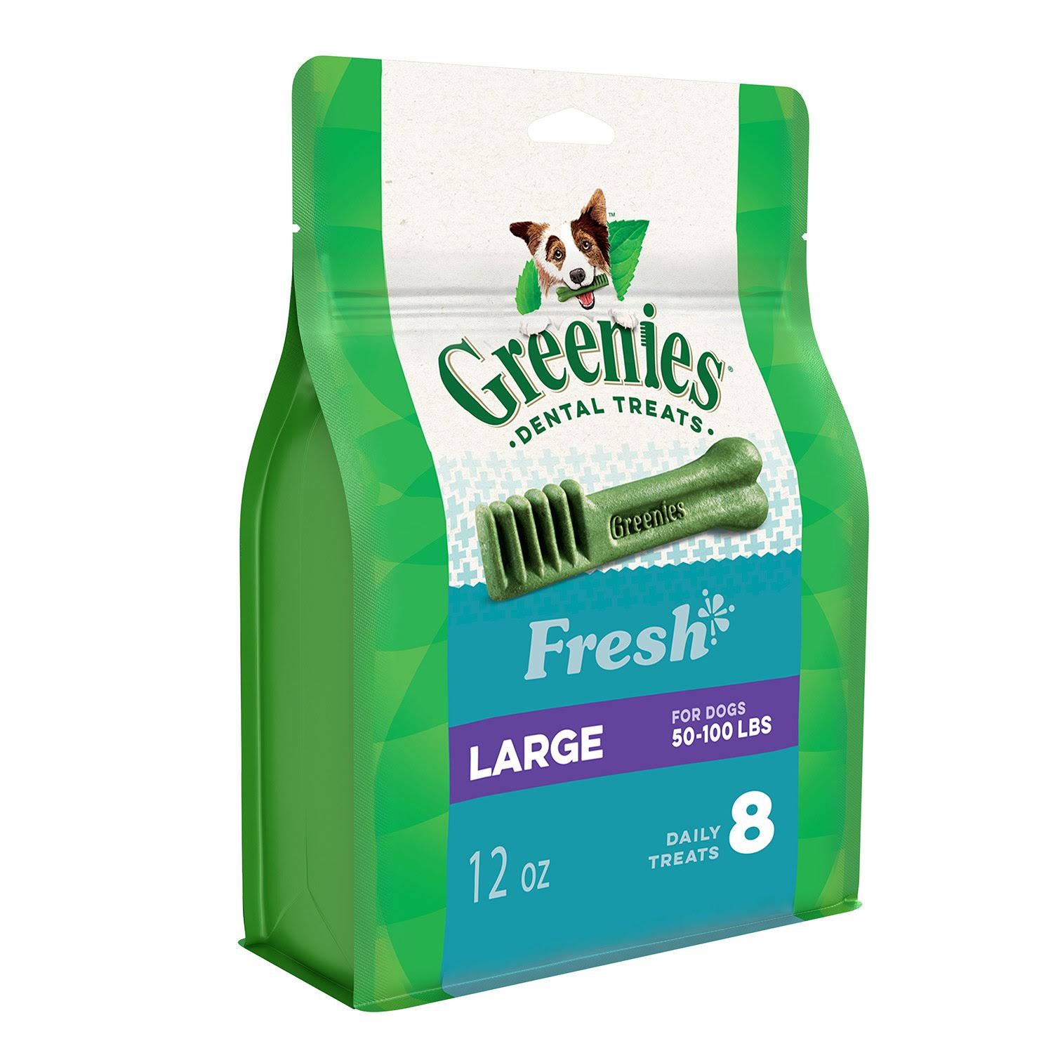 Greenies Freshmint Dental Chew Dog Treats - 12oz, Large