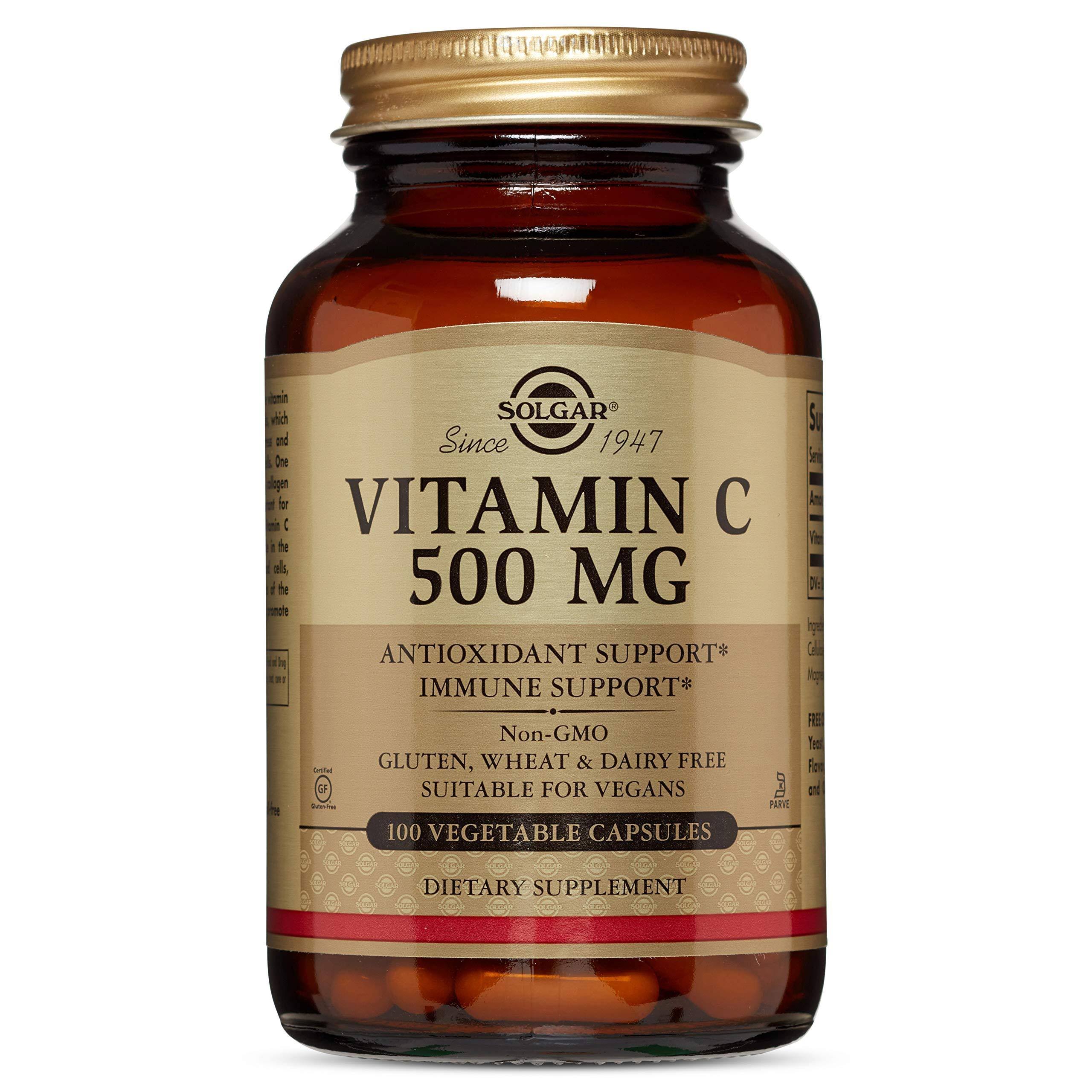 Solgar Vitamin C Dietary Supplement - 100 Vegetable Capsules
