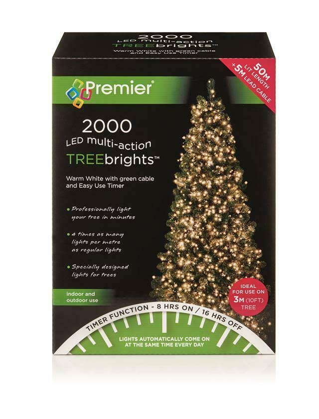 2000 Premier LED TreeBrights Christmas Tree Lights Warm White
