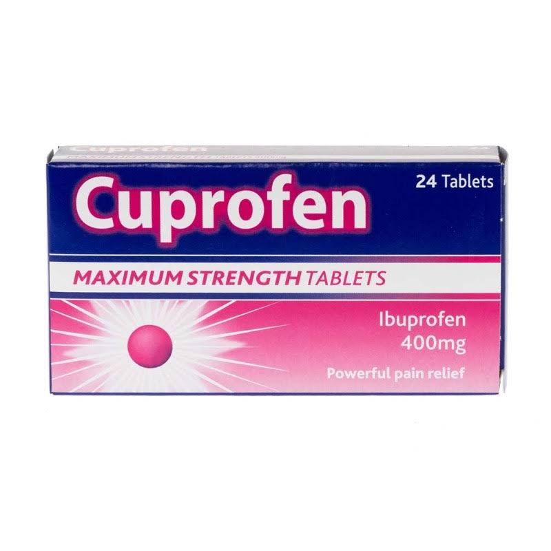 Cuprofen Maximum Strength Ibuprofen Tablets - 400mg, 24 Tablets