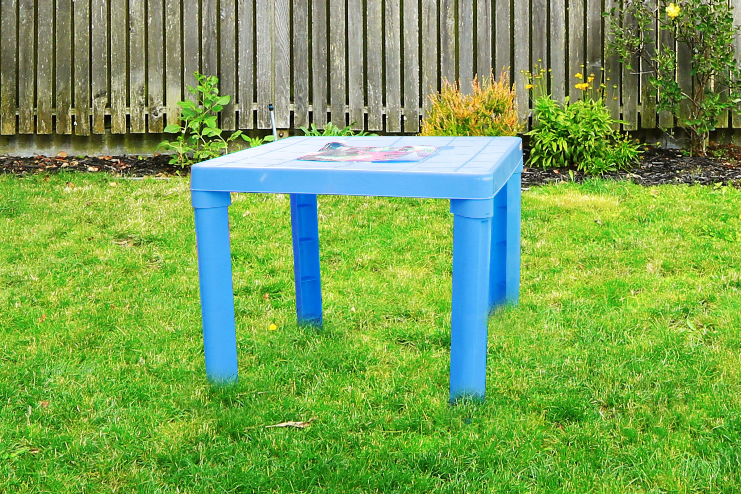 Brights Childrens Kids Plastic Table for Indoor & Outdoor Use 49 x 49 x 44cm