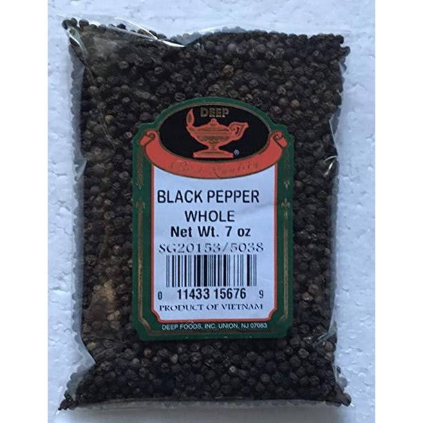 Deep Black Pepper Whole - 7 Ounce