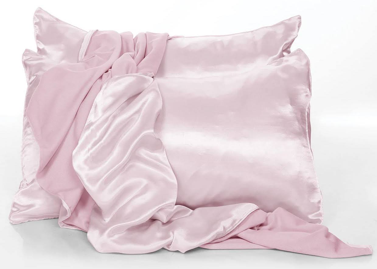 PJ Harlow Blush Satin Pillowcases - Set of 2-Standard
