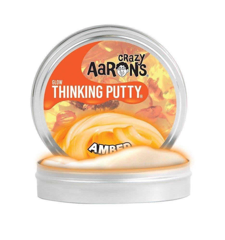 Crazy Aarons Amber Glow in The Dark Thinking Putty