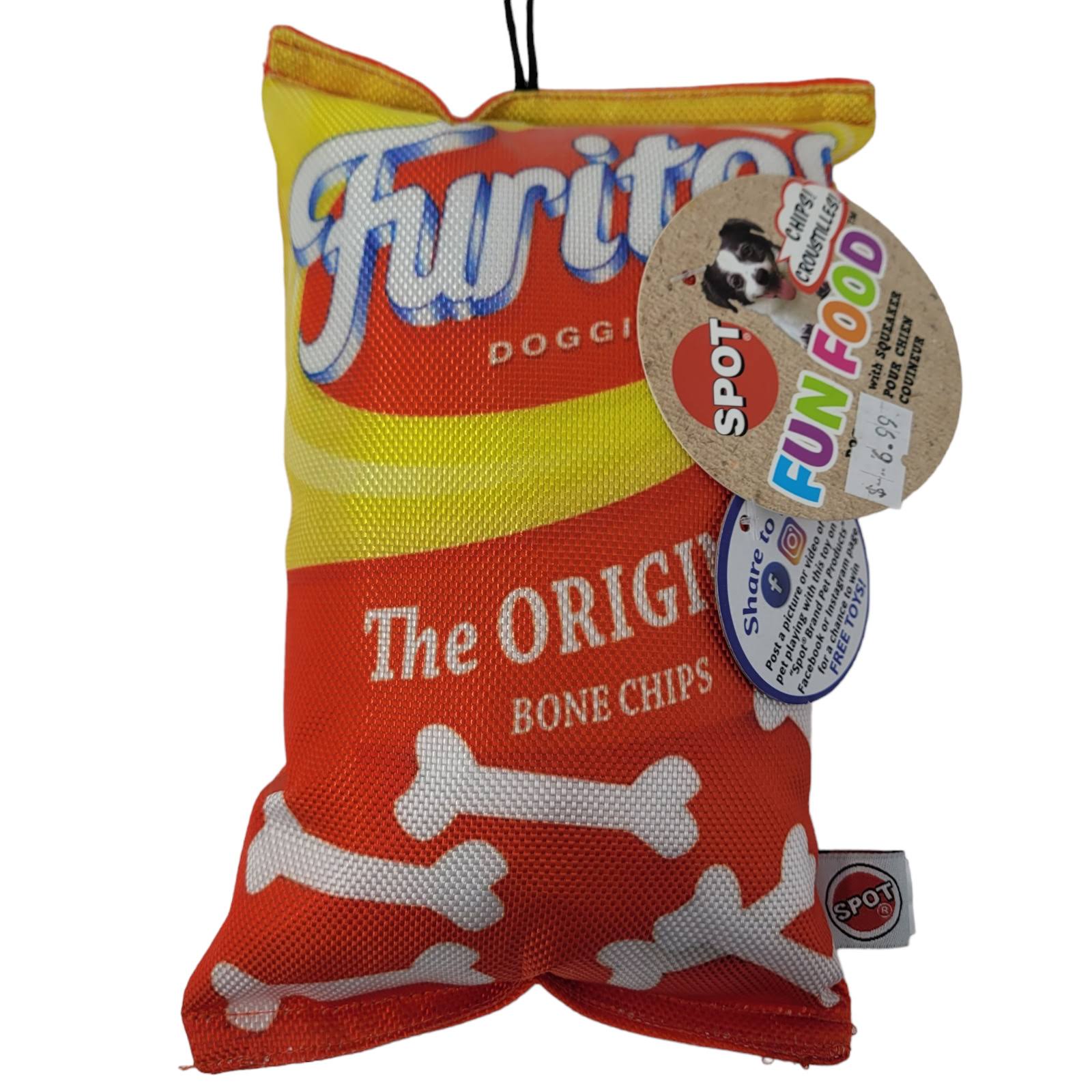 Spot Ethical Pet Fun Food Furitos Doggie Chips Dog Toy