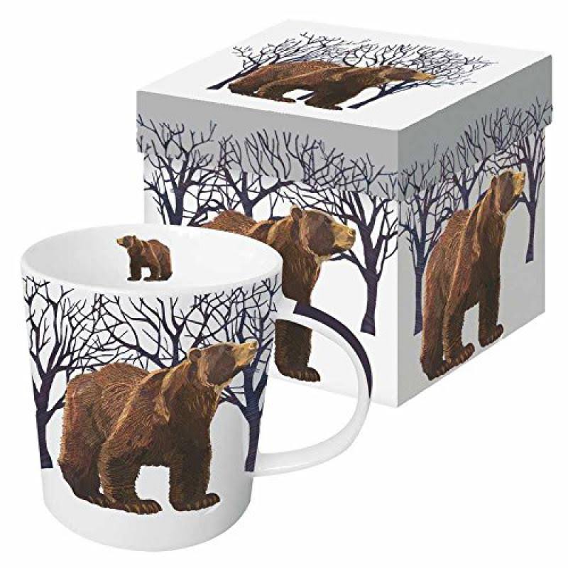 Paperproducts Design Gift Boxed Porcelain Mug 13.5 oz Winter Woods Be