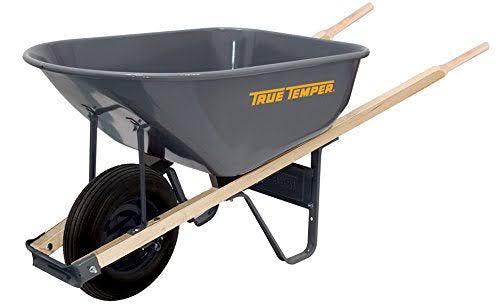 Ames True Temper Steel Wheelbarrow - 6 Cubic Feet