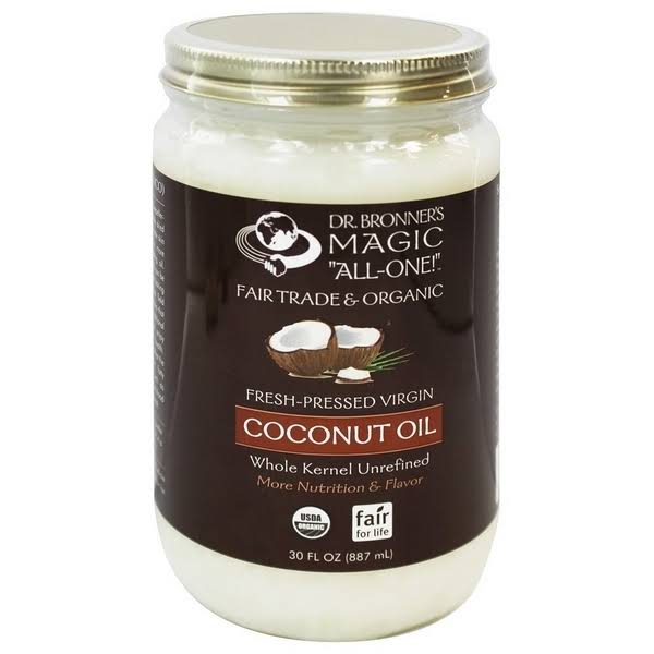 Dr. Bronner's Organic Whole Kernel Coconut Oil 30oz