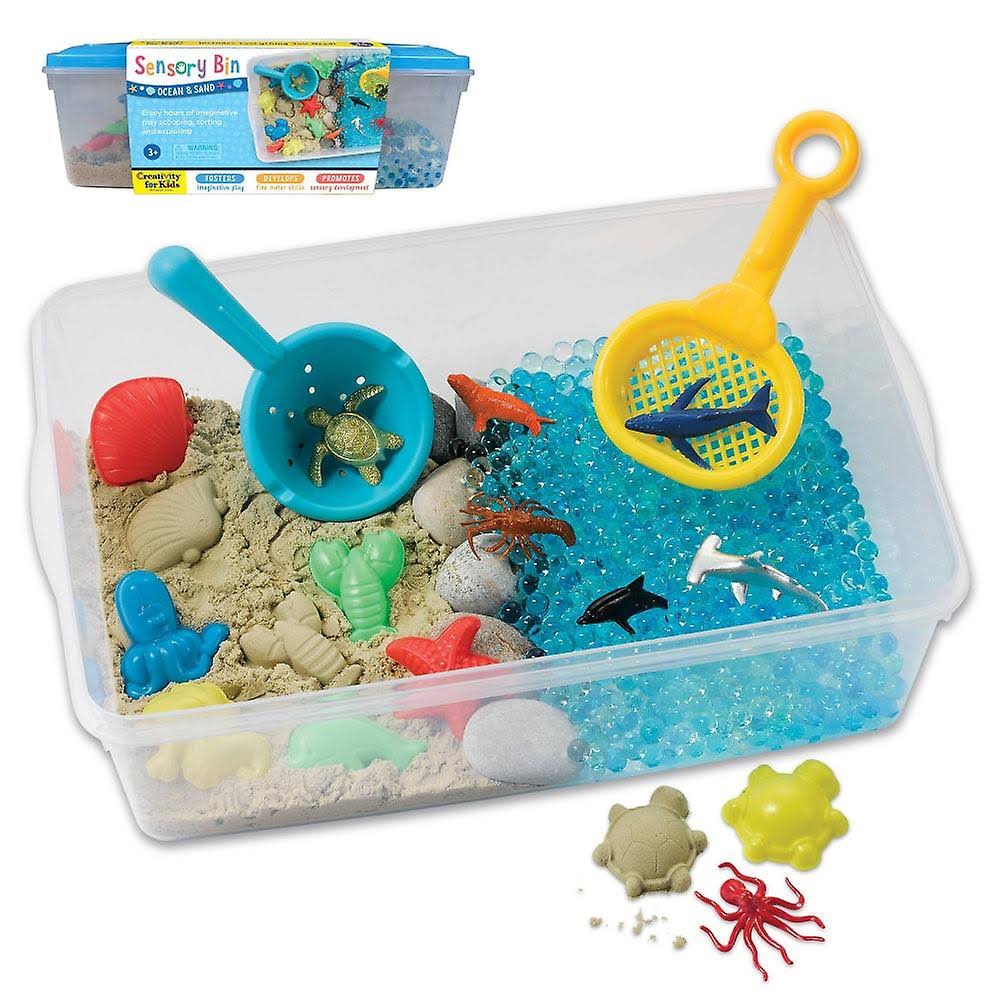 Creativity for kids ocean and sand sensory bin, 1 ea
