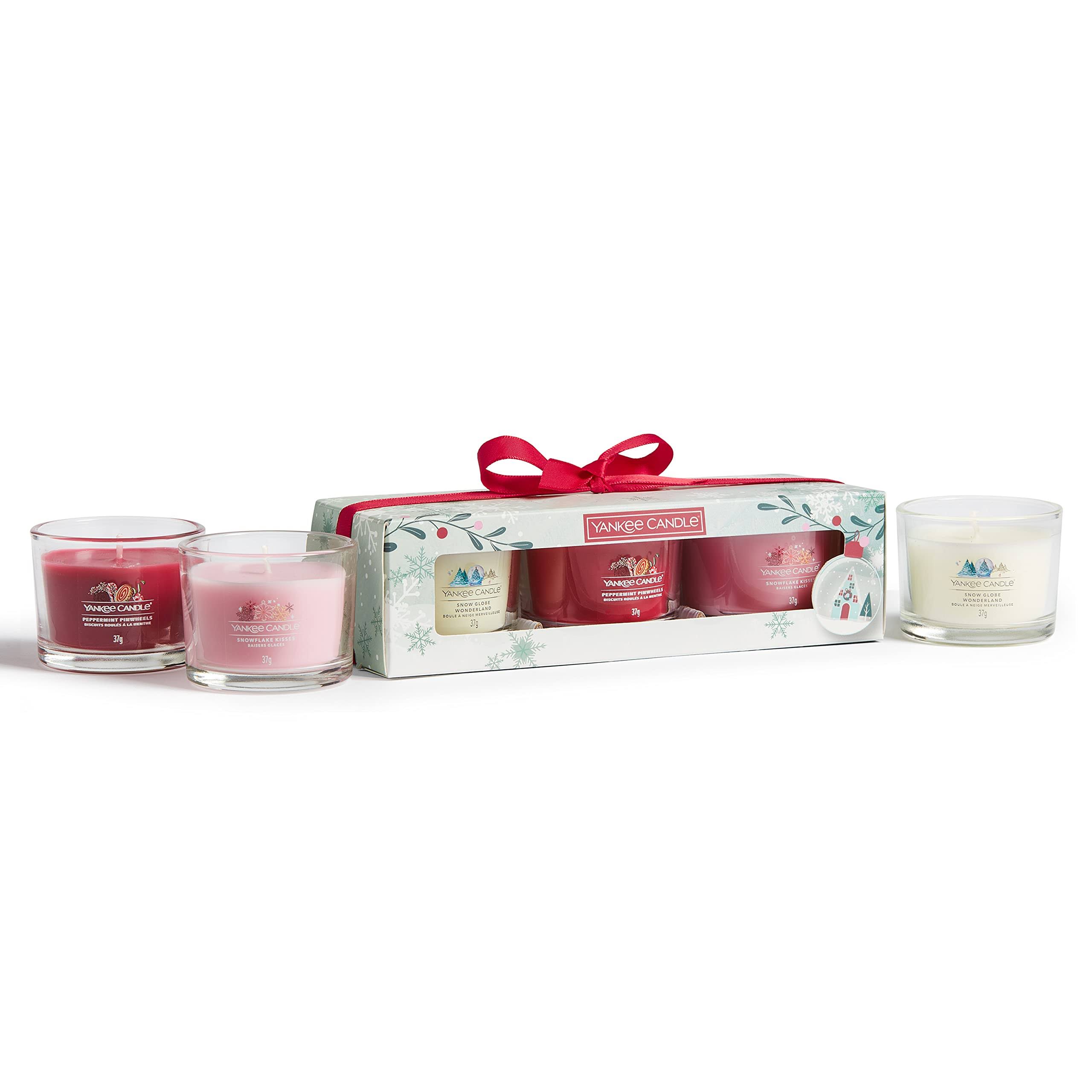 Yankee Candle Snow Globe Wonderland Three Filled Votive Gift Set