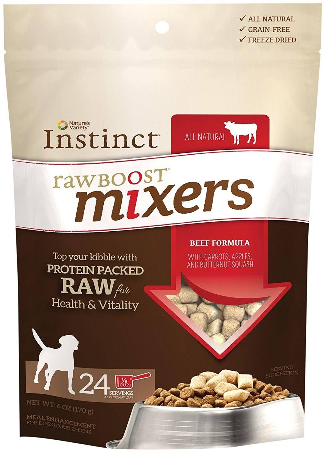 Nature's Variety Instinct Raw Boost Mixer Dog Food - Beef Formula, 6oz